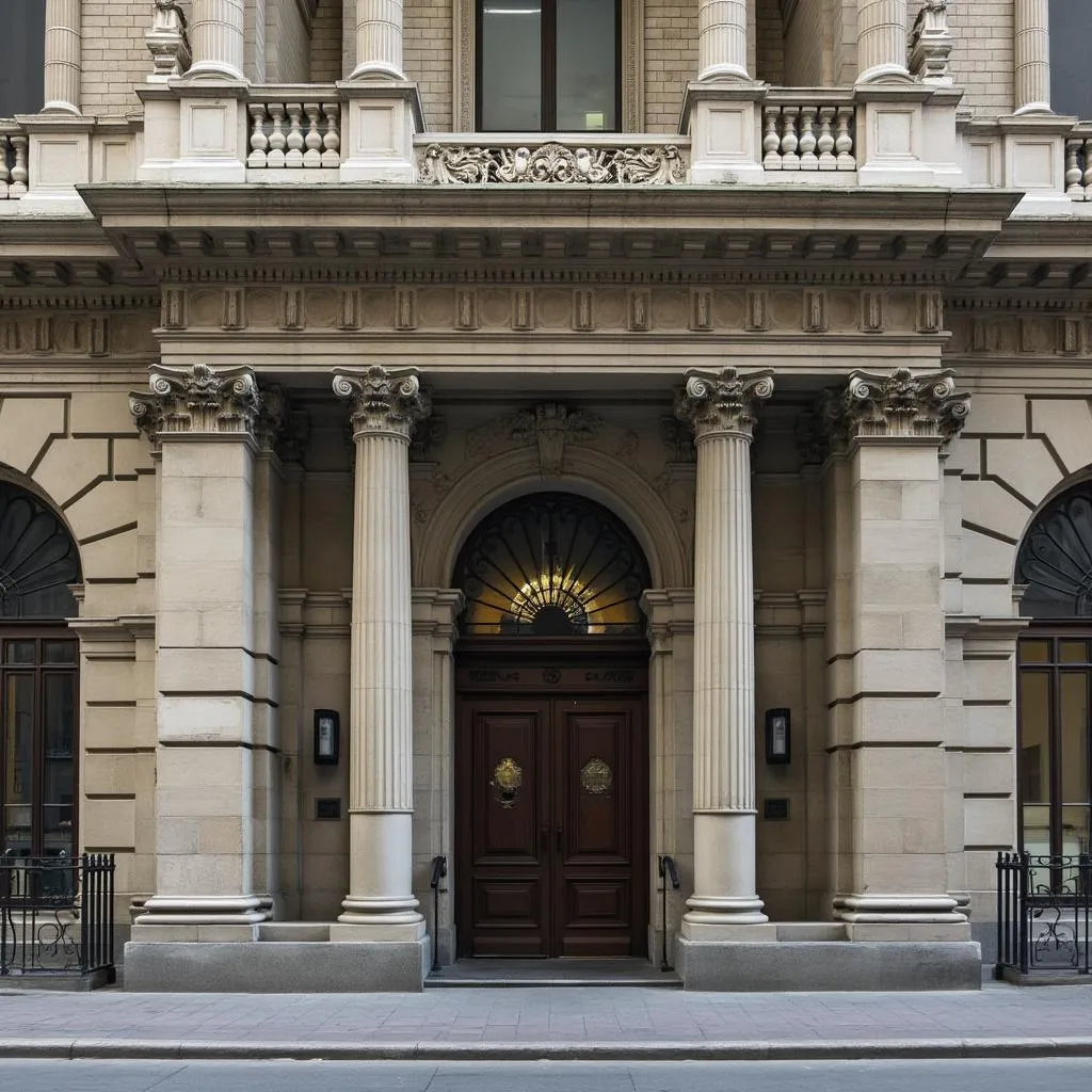 Edificio histórico de finanzas en Buenos Aires